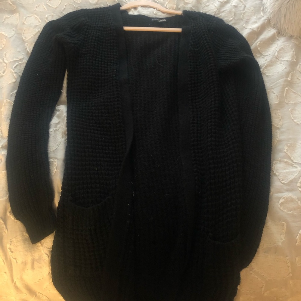 Black cardigan